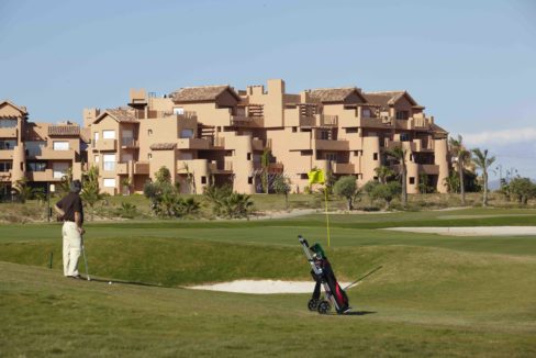 Melvin blokkene sett fra golfbanen