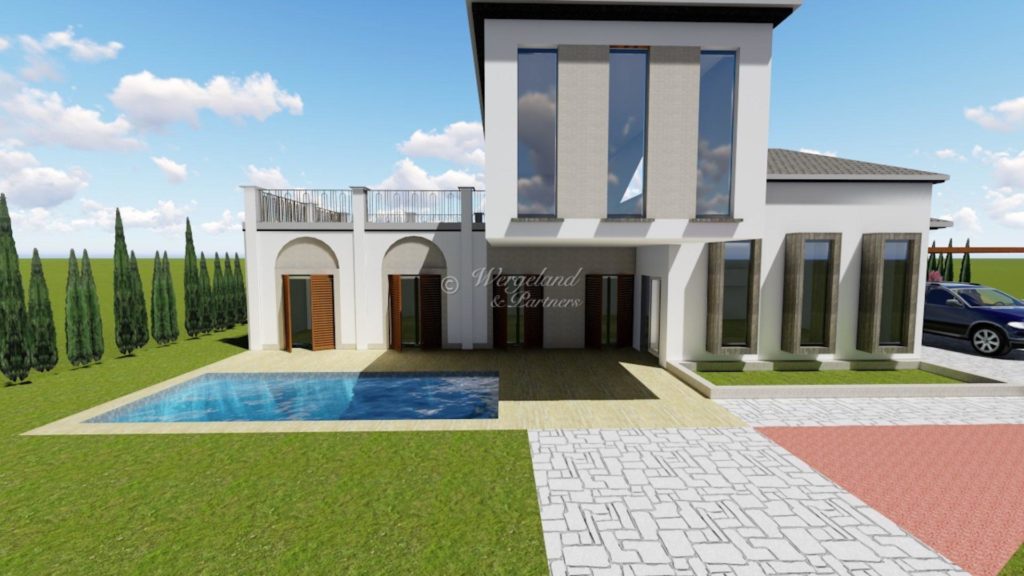  Illustrasjon villa Rustikk
