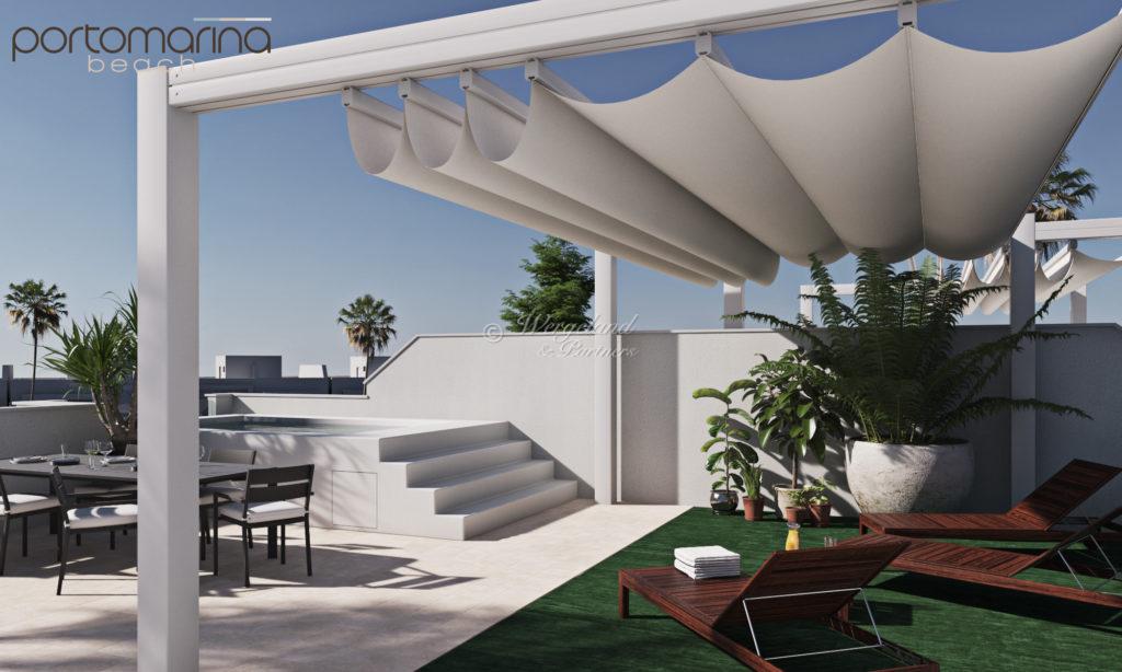  Takterrasse Basseng