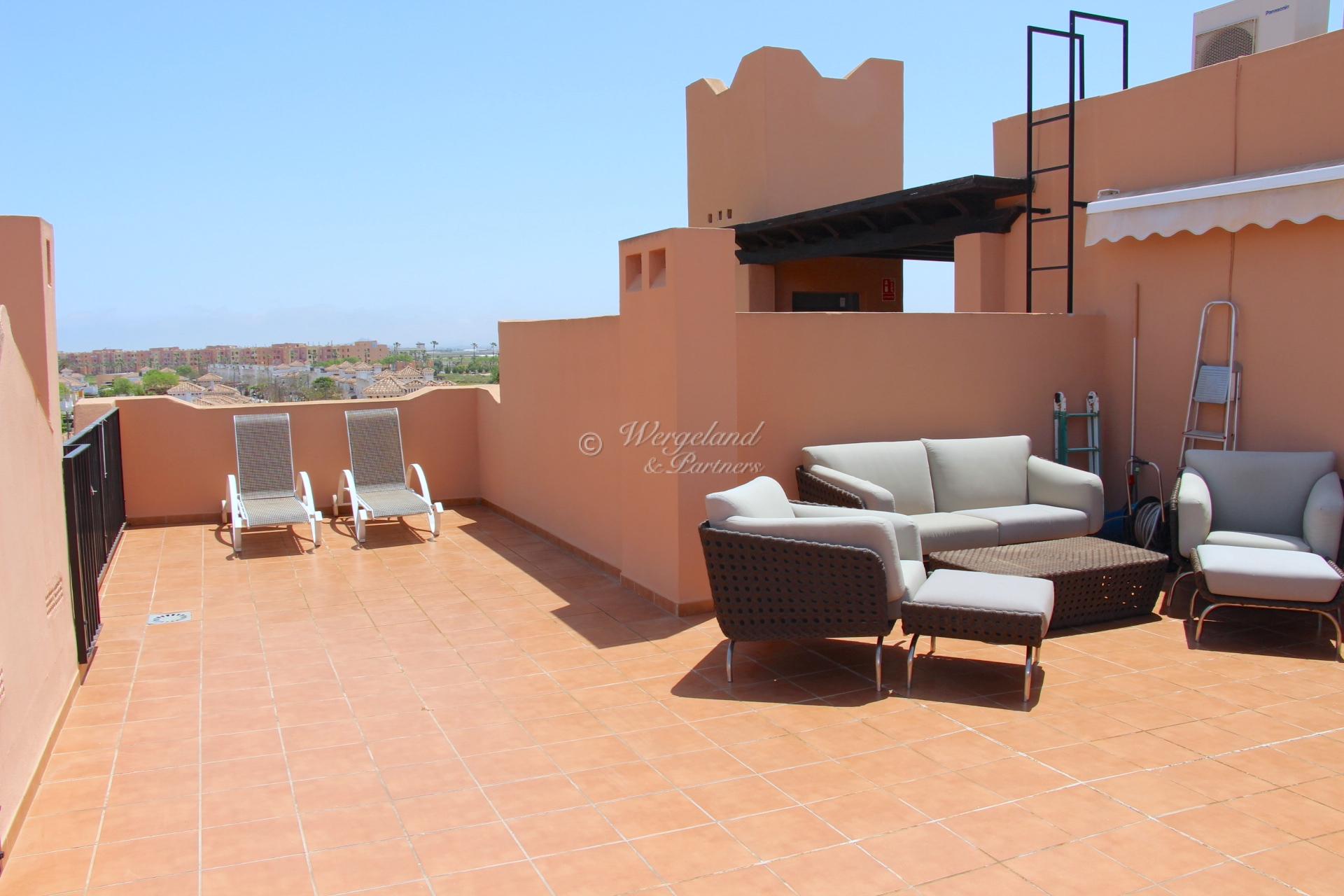 2 Bedroom furnished Penthouse with extra large terraces, great views and sun from morning to evening [331]