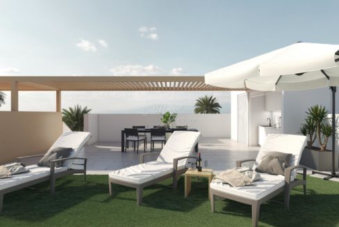 Takterrasse Solsenger På Gress