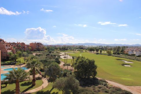 Utsikt Bassenget Og Golfbanen