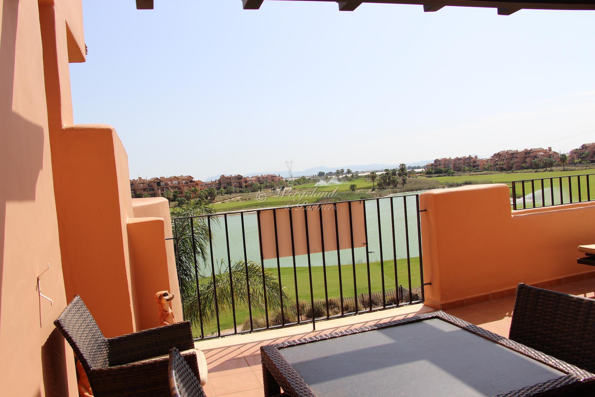 3 Bedrooms furnished southwest corner apartment, 2nd floor (top floor) 1. line golf by the lake [7422]