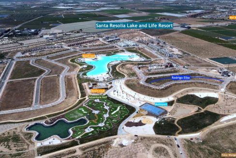 Flyfoto Santa Rosalia resort mot mar menor golf resort