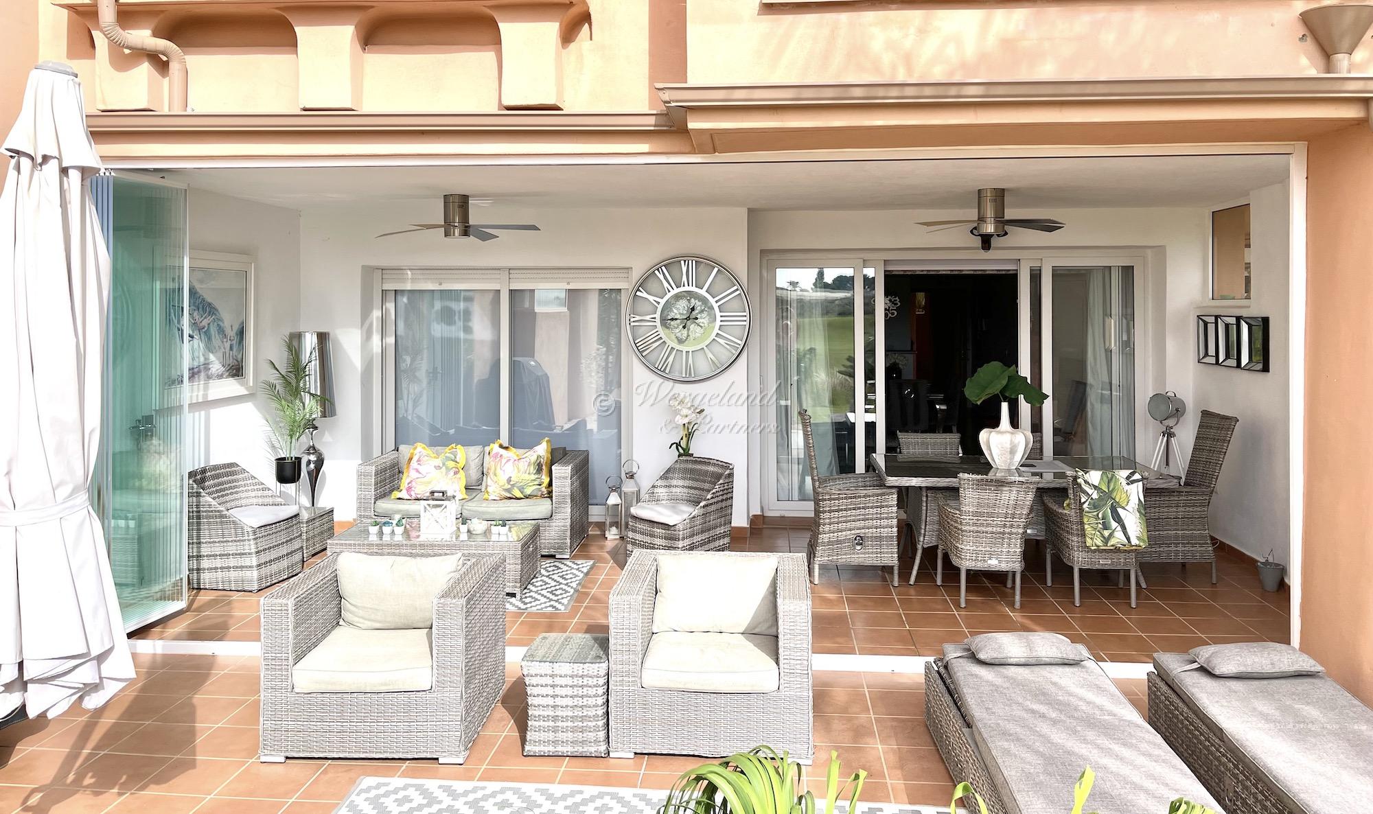 1. line golf, ground floor, furnished, terrace with glass curtains [1302]